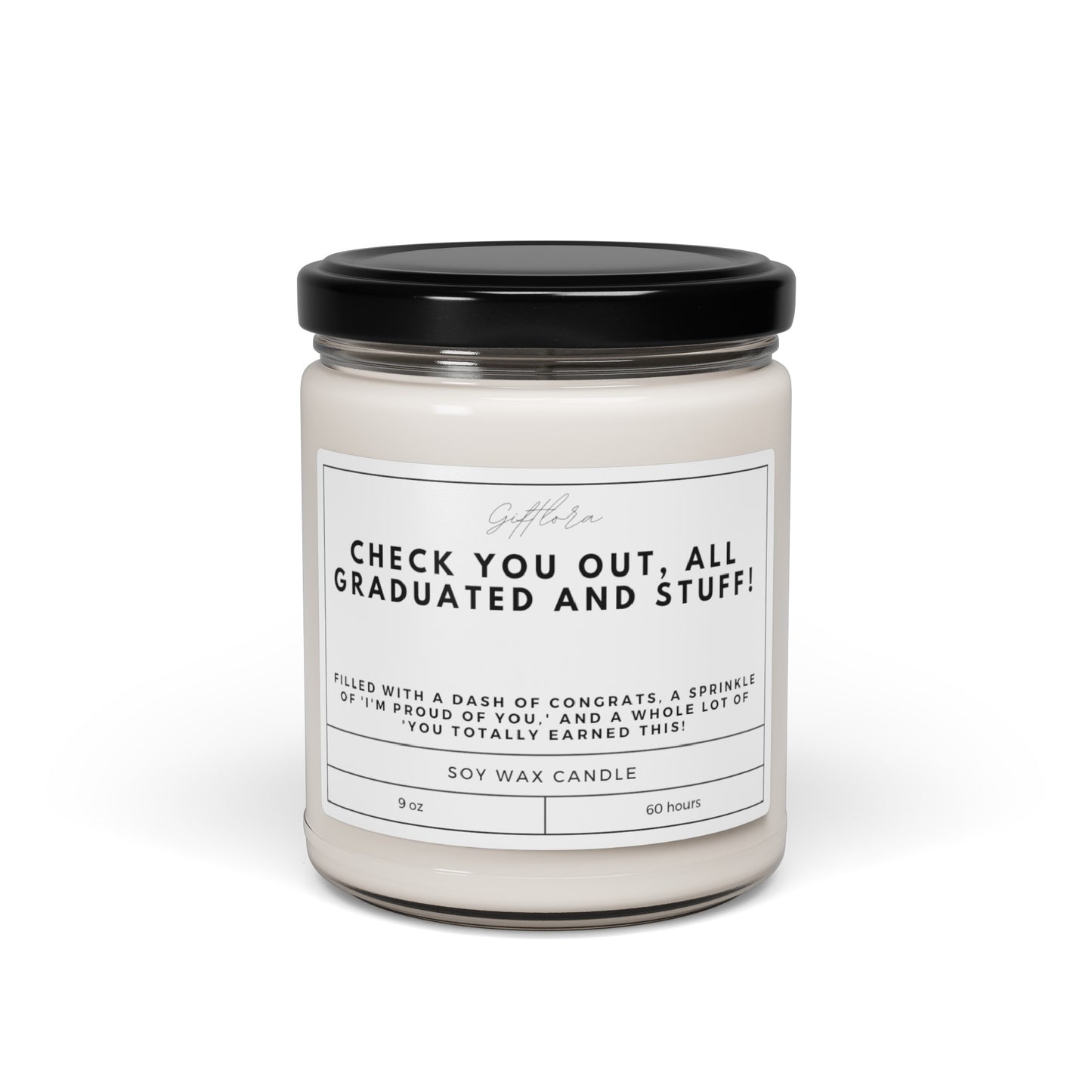 Scented Soy Candle, 9oz Check You out