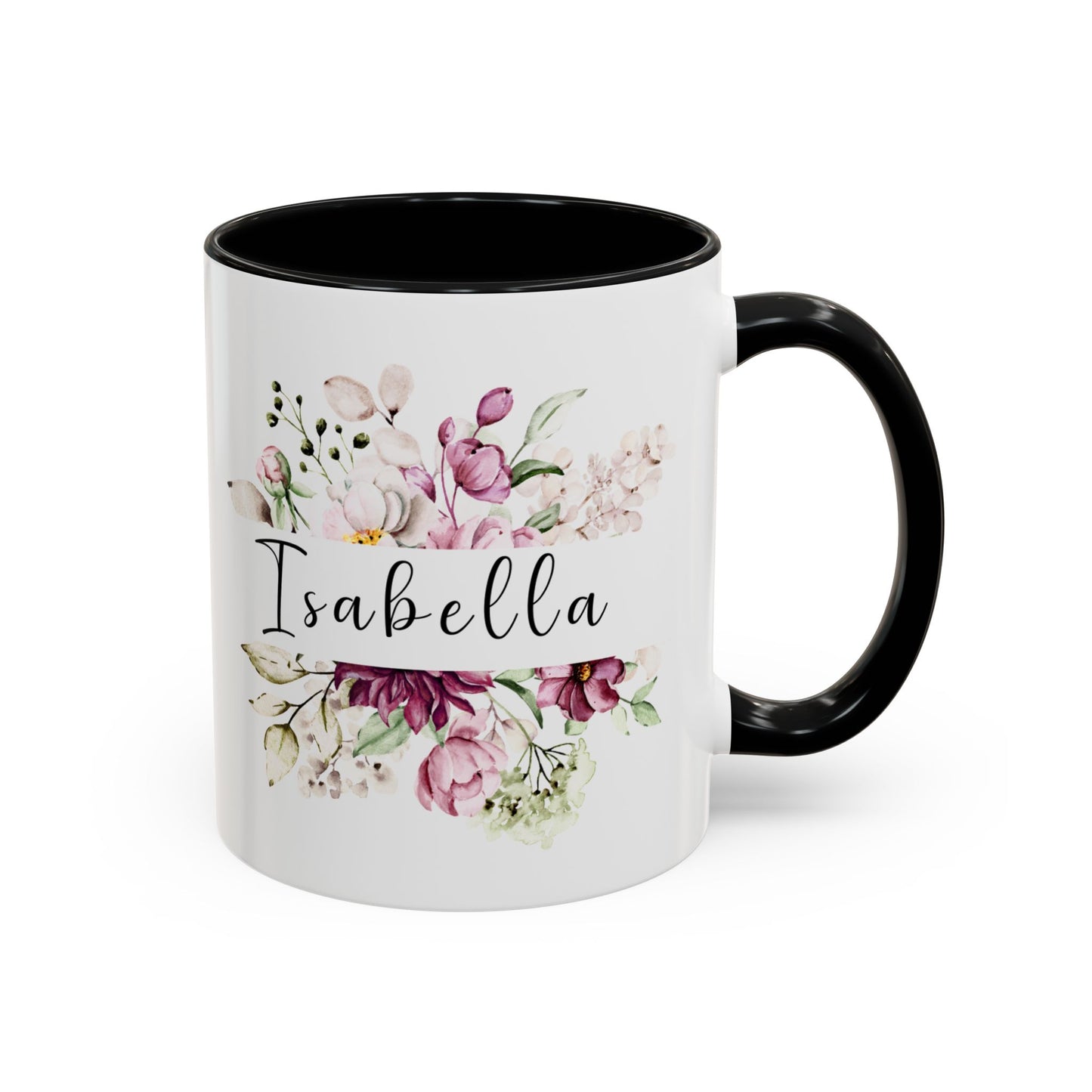 Accent Coffee Mug Flowers Isabella (11oz &15oz)