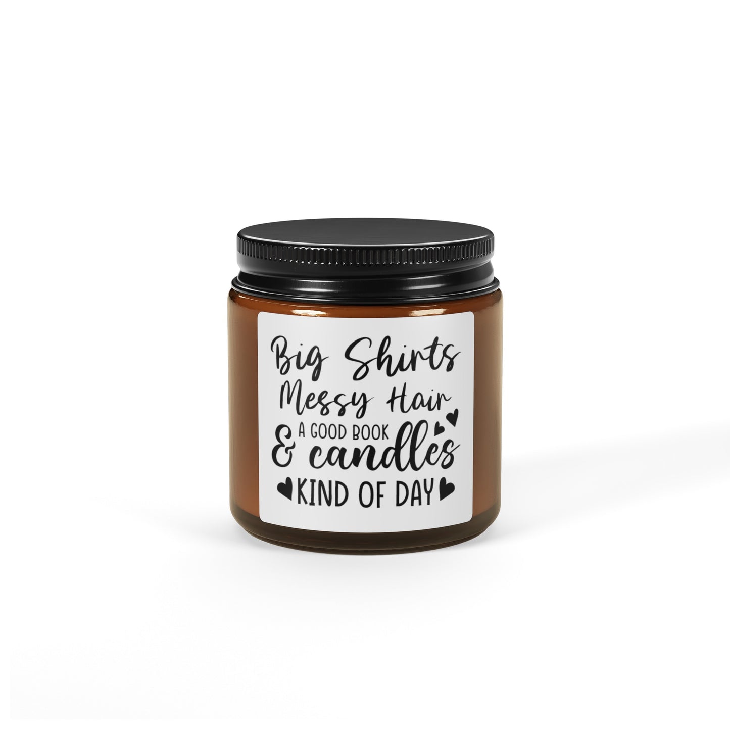 Big Shirts Messy Hair Candle... - Cozy and Relaxed Vibes, Perfect Gift for Lazy Days, Handcrafted Soy Candle