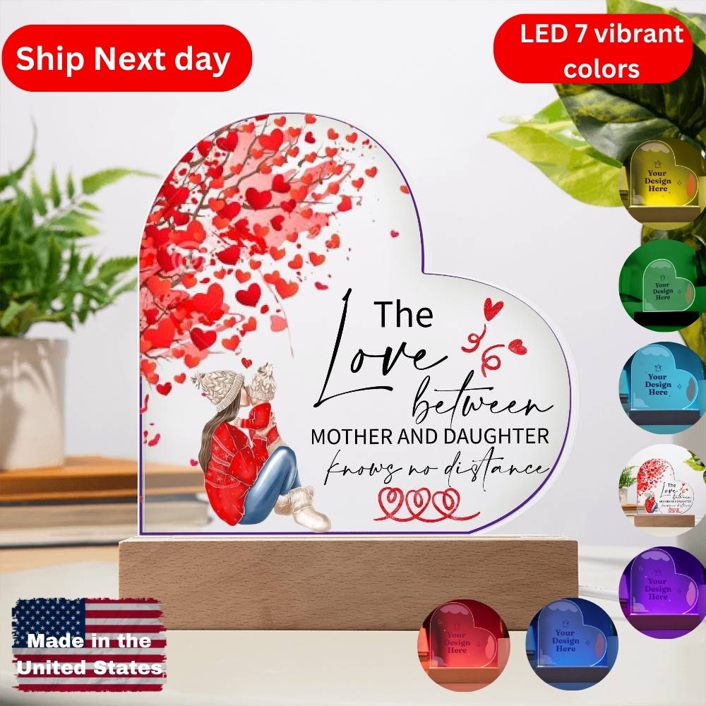 Acrylic Heart Plaque – Illuminate Your Path with Love and Warmth!