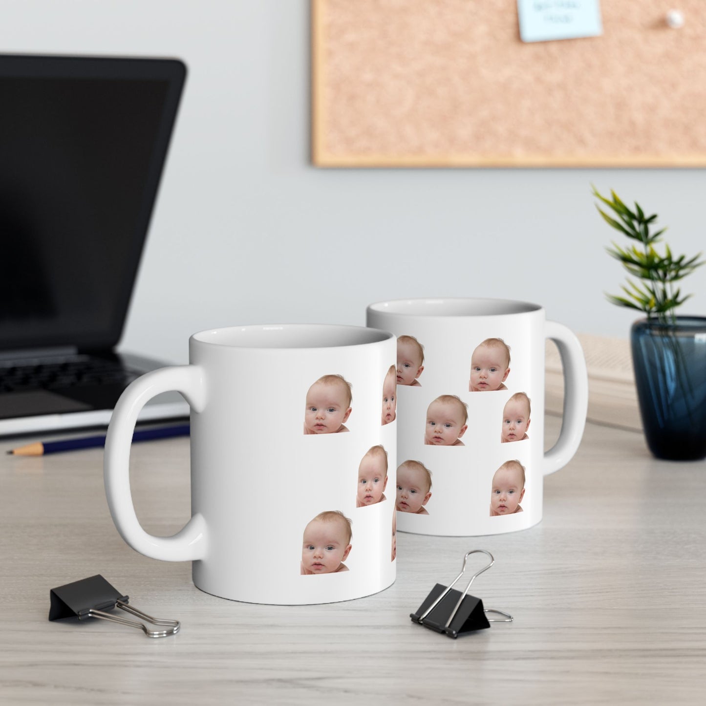 Custom Face Mug - Baby, Dog, Husband Face Mug - 11oz & 15oz - Perfect Father's & Mother's Day Gift - Funny Gift Ideas"