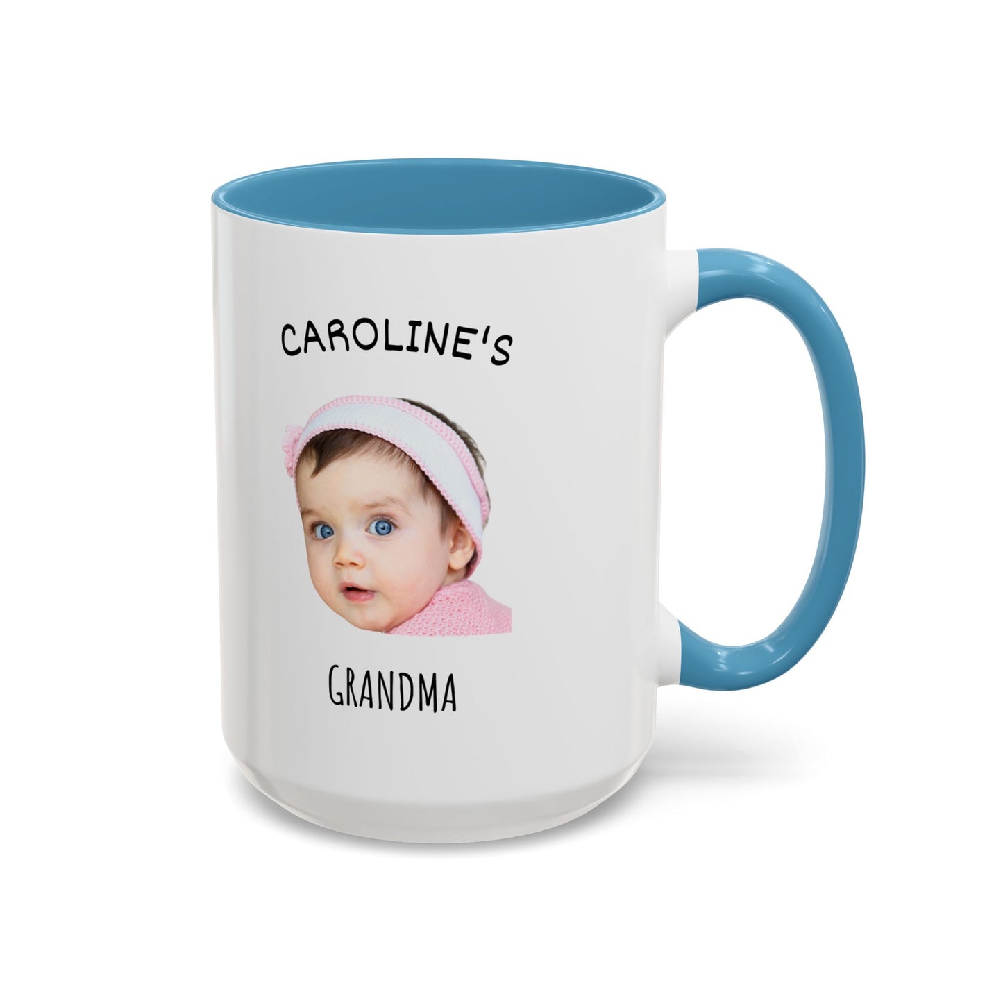 "Custom Baby Face Photo Mug 11oz & 15oz - Personalized Child Coffee Cup for Mom, Dad, Grandparents - Perfect Mother's Day & Christmas Gift"