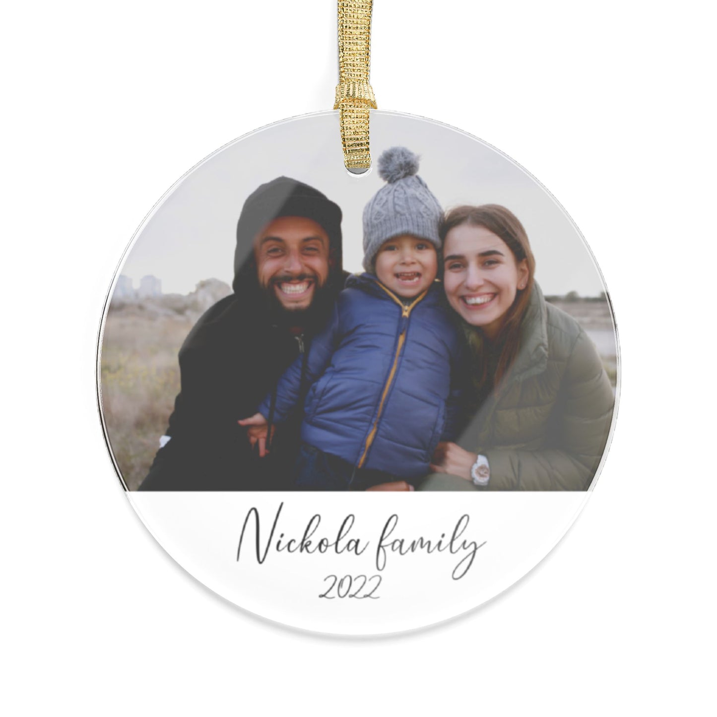 Personalized Family Picture Ornament | Unique Christmas Gift & Custom Photo Keepsake"