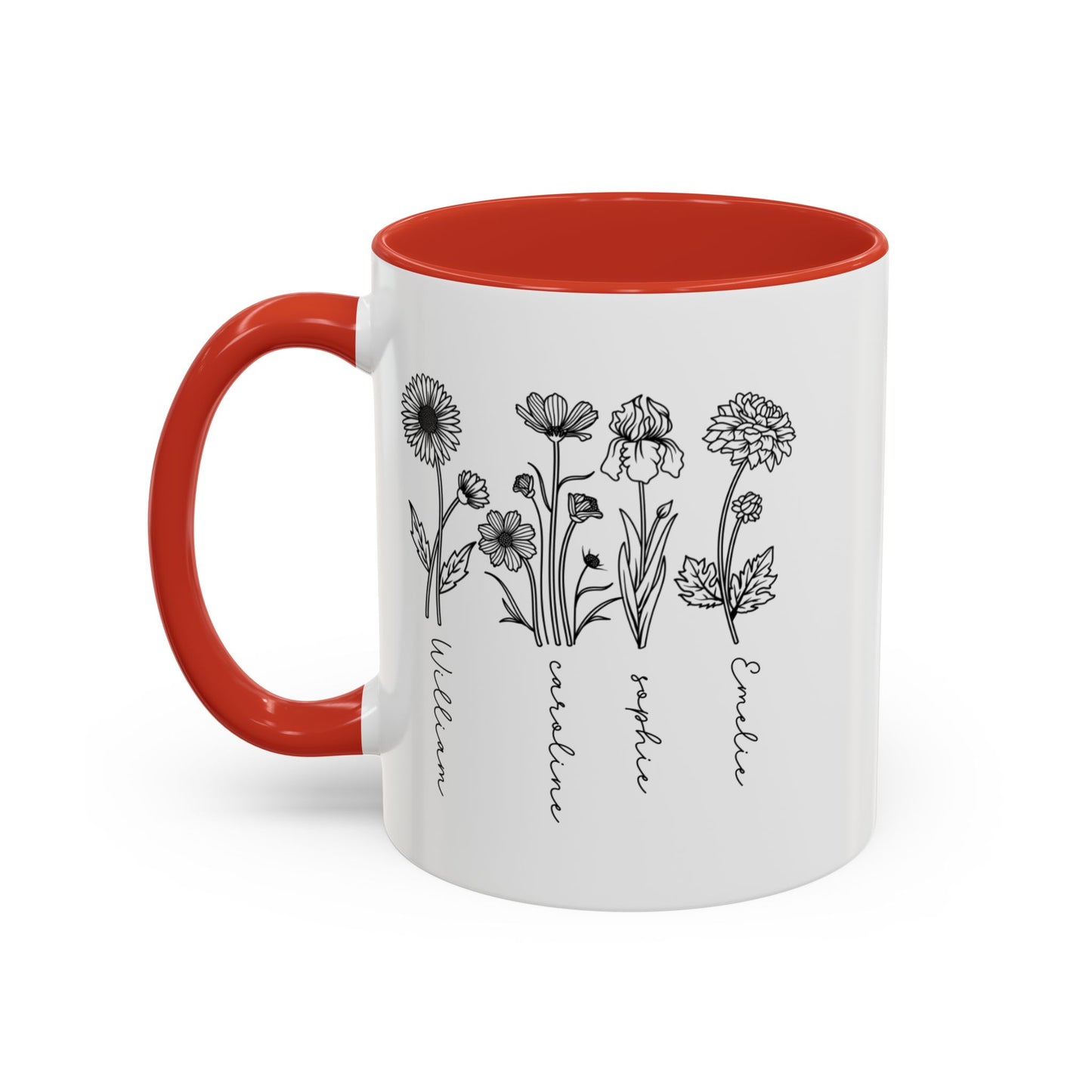 "Custom Birth Month Birth Flower Mug (11oz & 15oz) - Perfect Mother's Day Gift for Plant Moms and Plant Lovers"