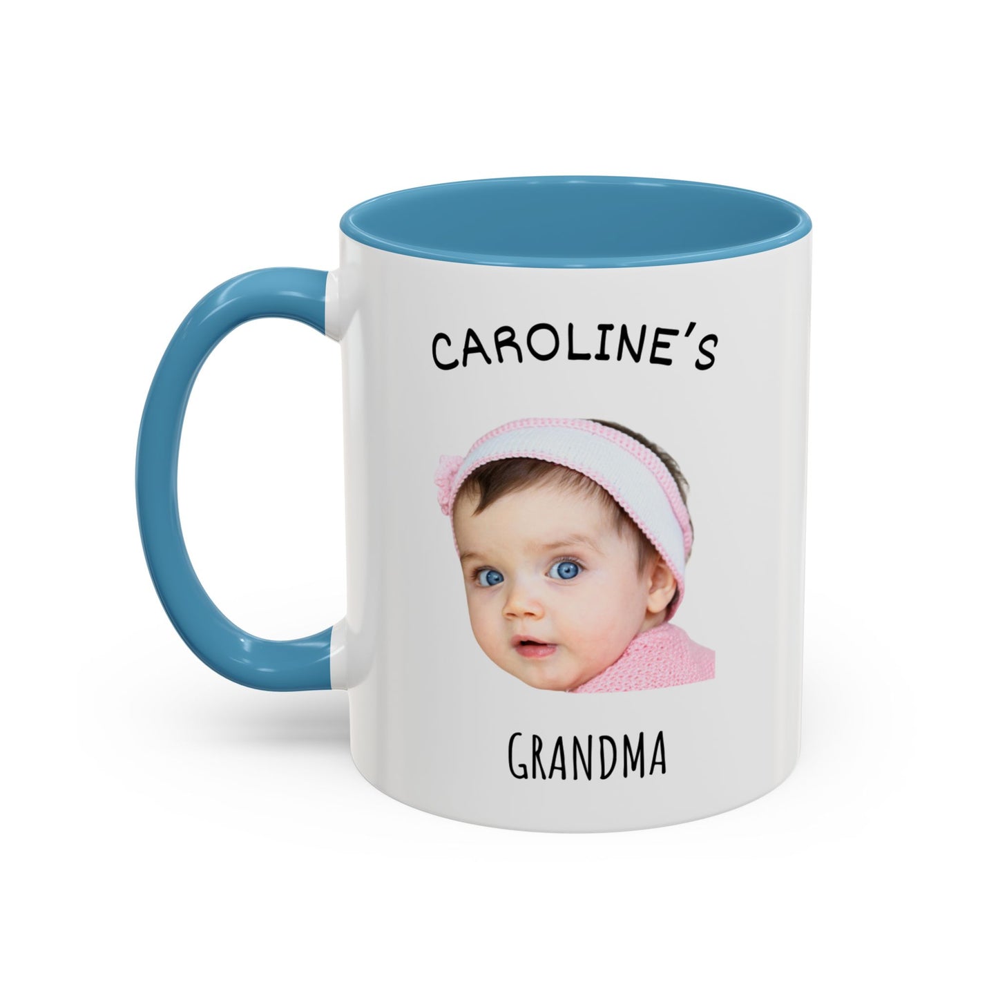 "Custom Baby Face Photo Mug 11oz & 15oz - Personalized Child Coffee Cup for Mom, Dad, Grandparents - Perfect Mother's Day & Christmas Gift"