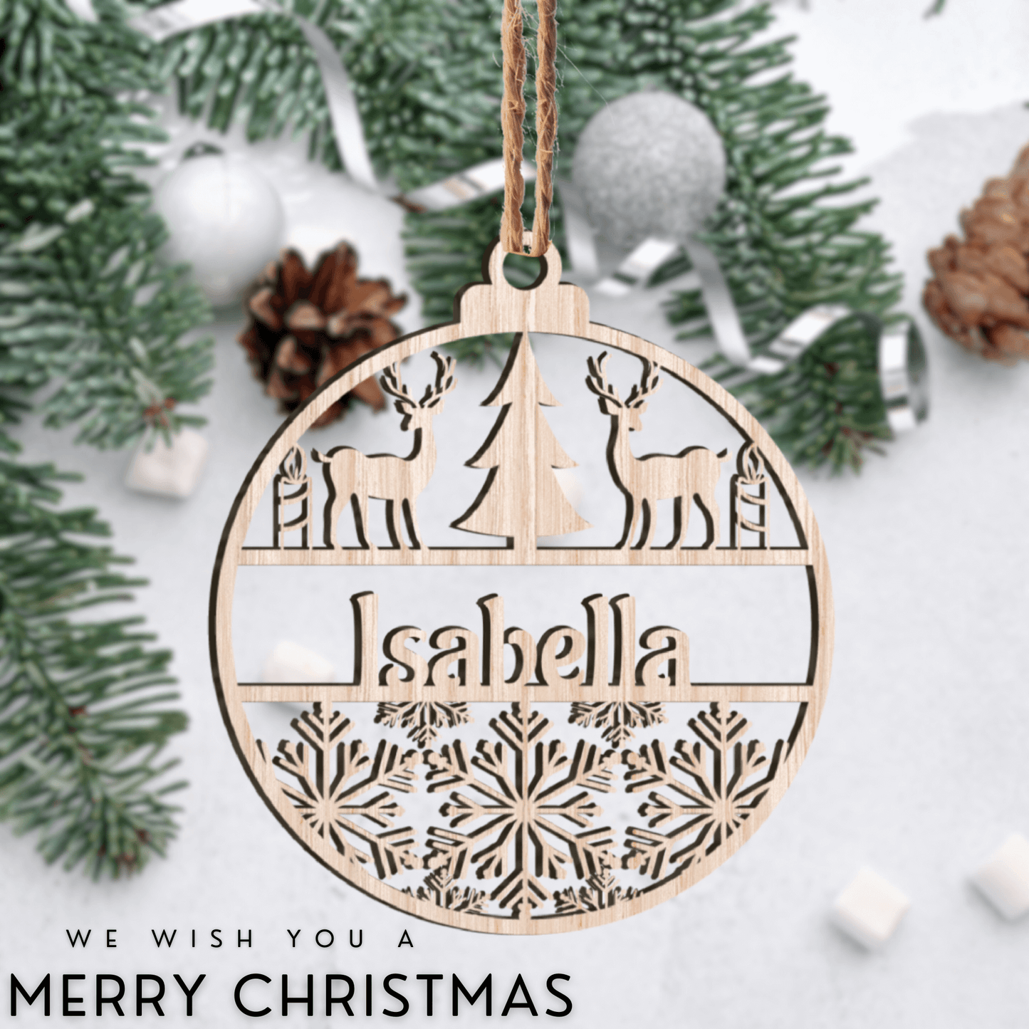 🎁 Gift Lora: Custom Wood Ornaments for Special Occasions 🌟