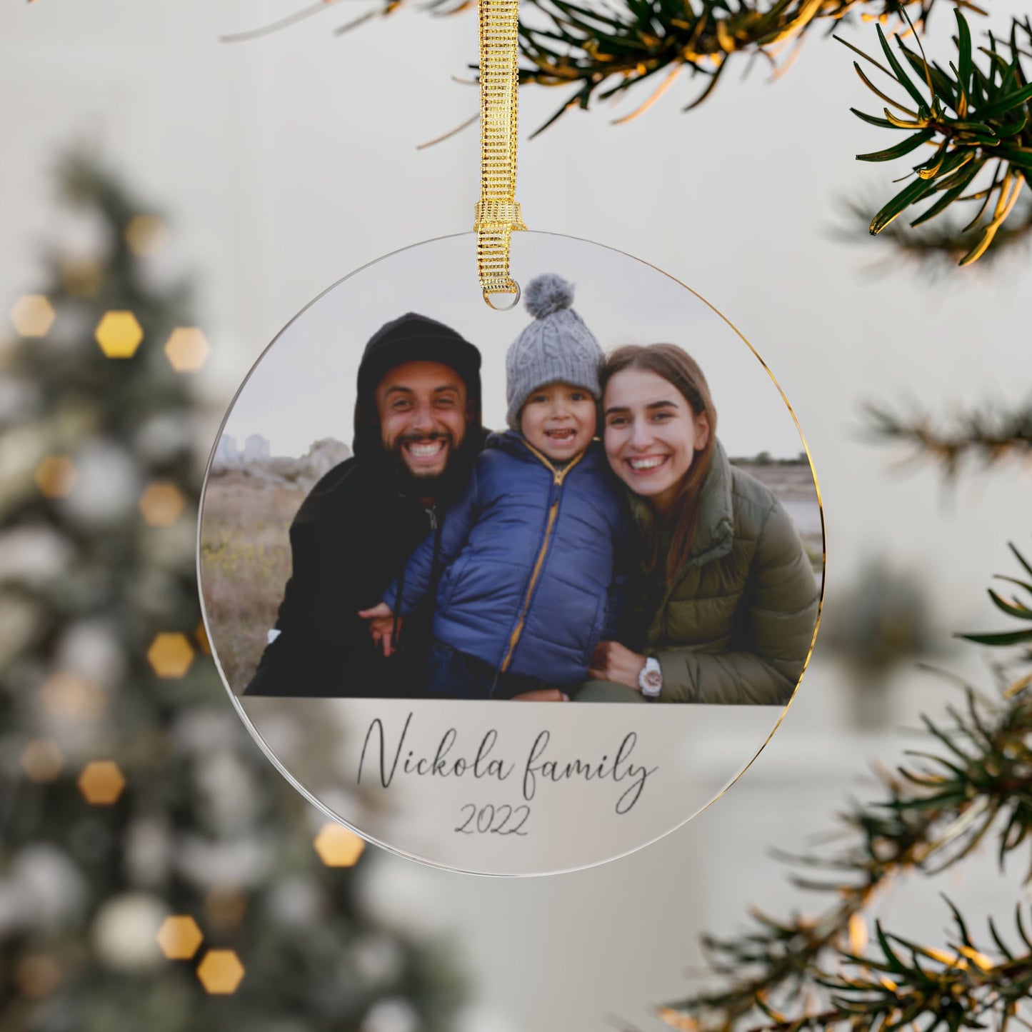 Personalized Family Picture Ornament | Unique Christmas Gift & Custom Photo Keepsake"