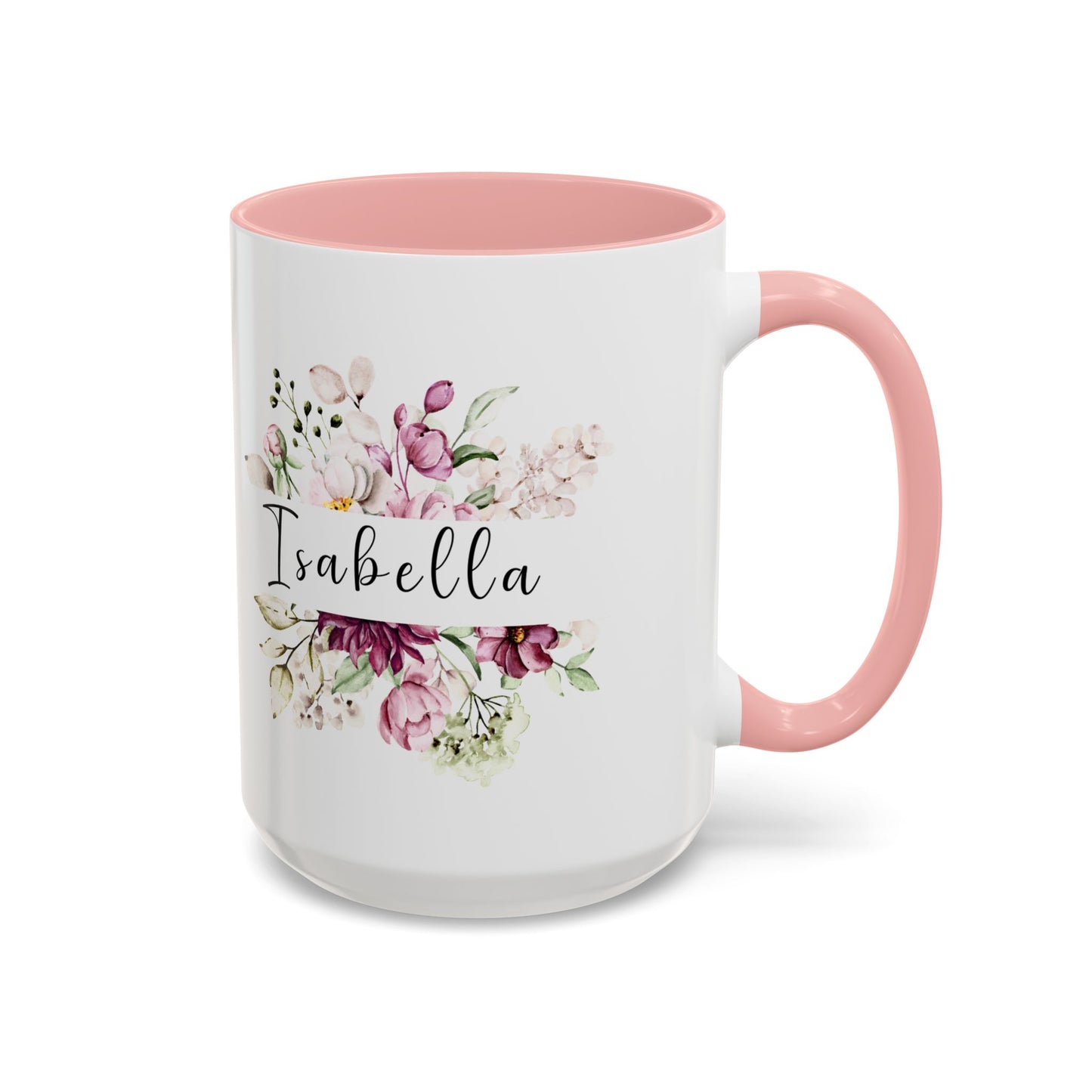 Accent Coffee Mug Flowers Isabella (11oz &15oz)