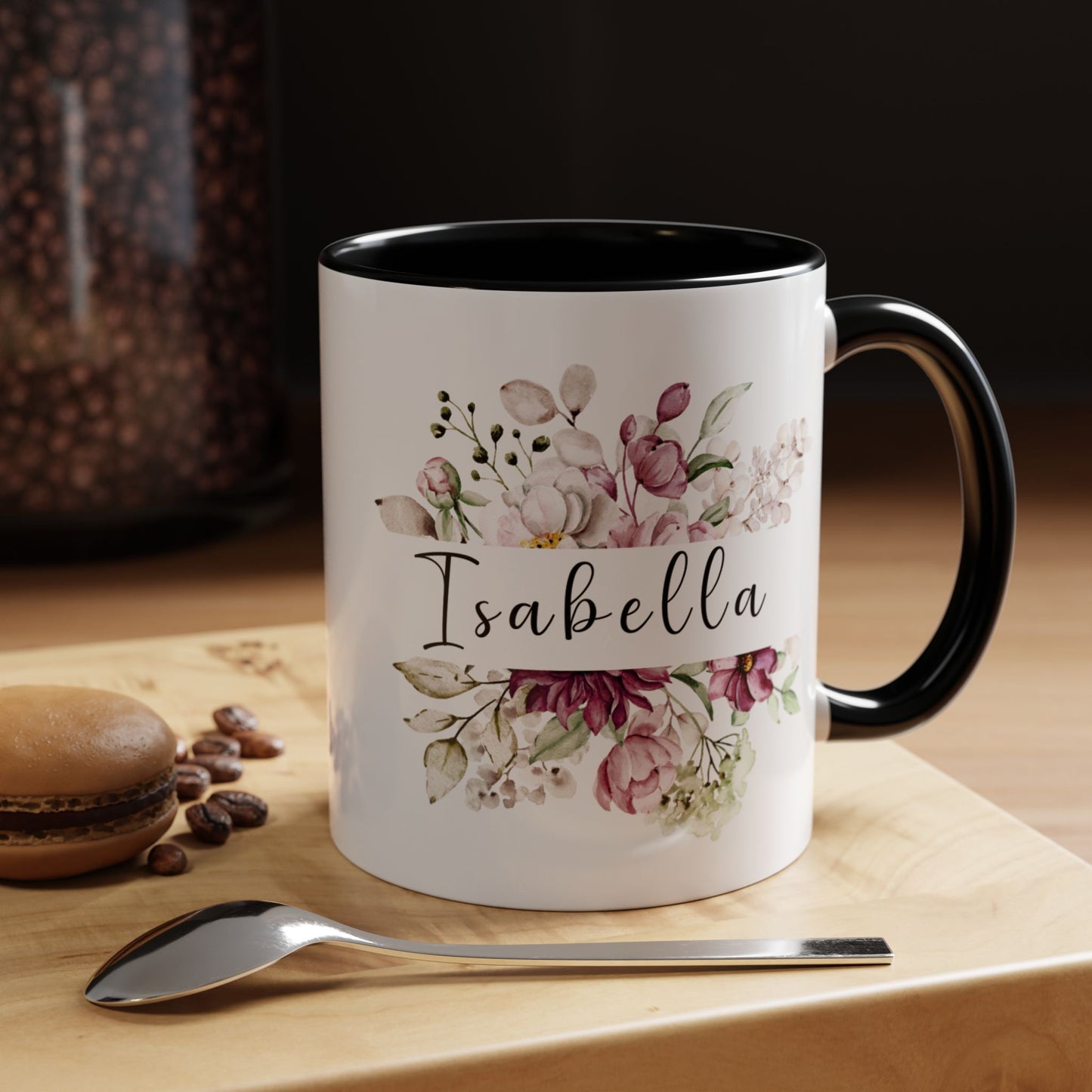 Accent Coffee Mug Flowers Isabella (11oz &15oz)