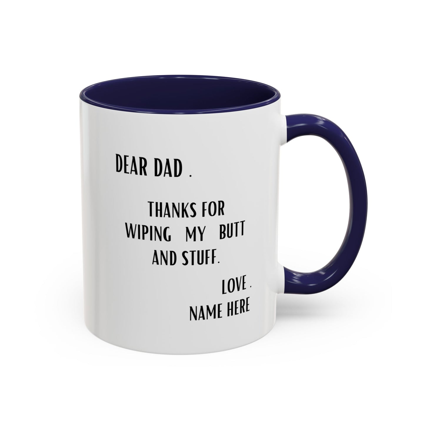 "Personalized 11oz & 15oz Dad Mugs: Custom Father's Day Gifts from Daughter, Son, Kids, Wife, Baby Girl | Gag Gift Ideas"