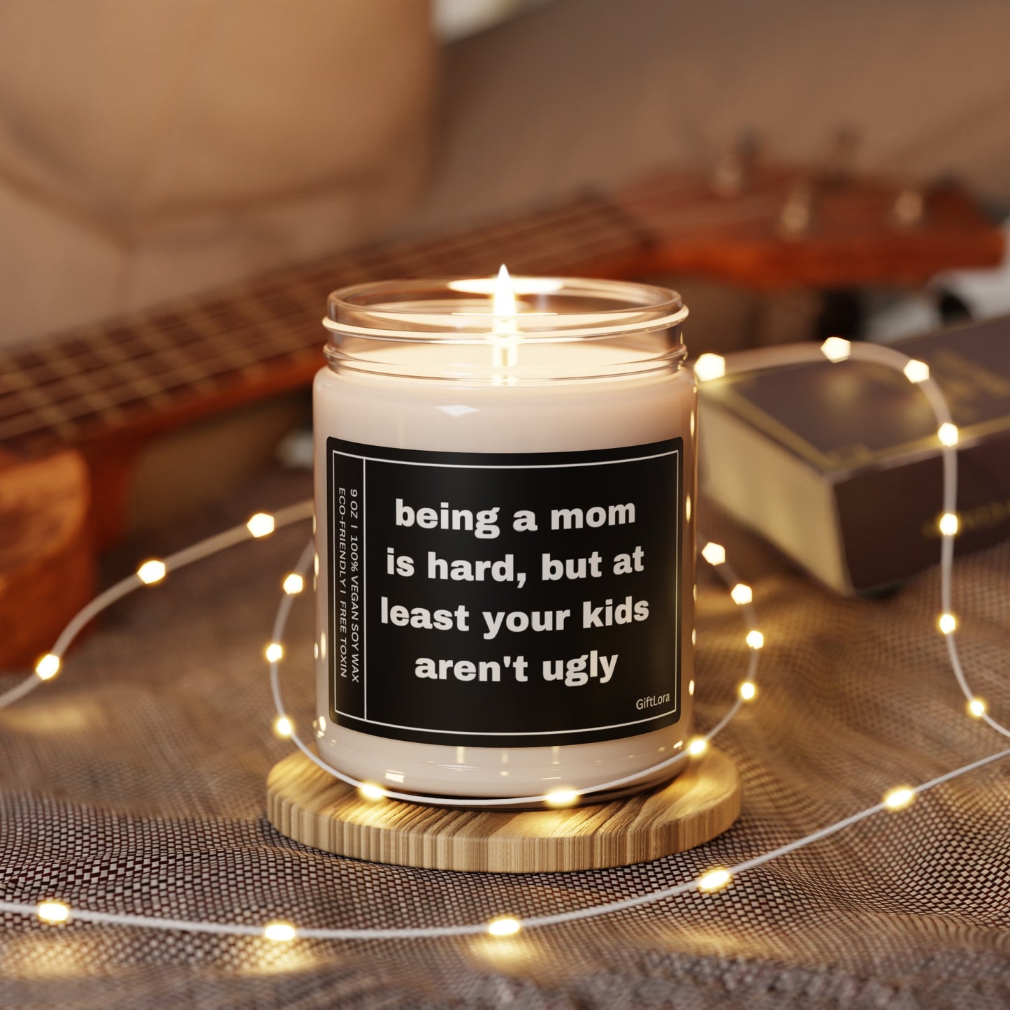 Being a Mom is Hard Candle - Funny Gift for Mom, Mother's Day, Birthday, Custom Scented Candle, Personalized Gift for Her