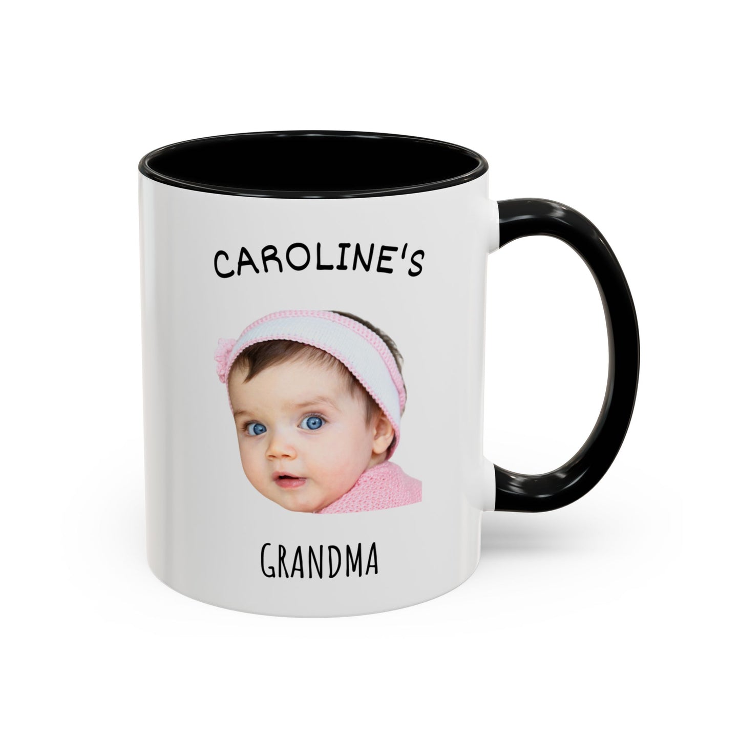 "Custom Baby Face Photo Mug 11oz & 15oz - Personalized Child Coffee Cup for Mom, Dad, Grandparents - Perfect Mother's Day & Christmas Gift"