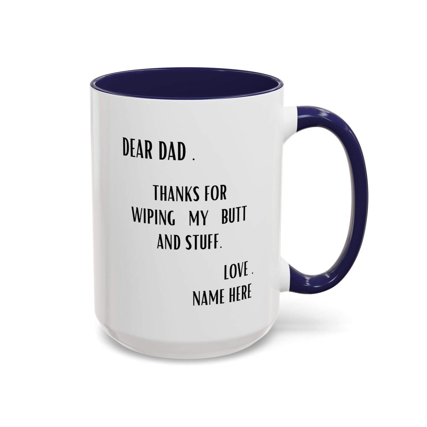 "Personalized 11oz & 15oz Dad Mugs: Custom Father's Day Gifts from Daughter, Son, Kids, Wife, Baby Girl | Gag Gift Ideas"