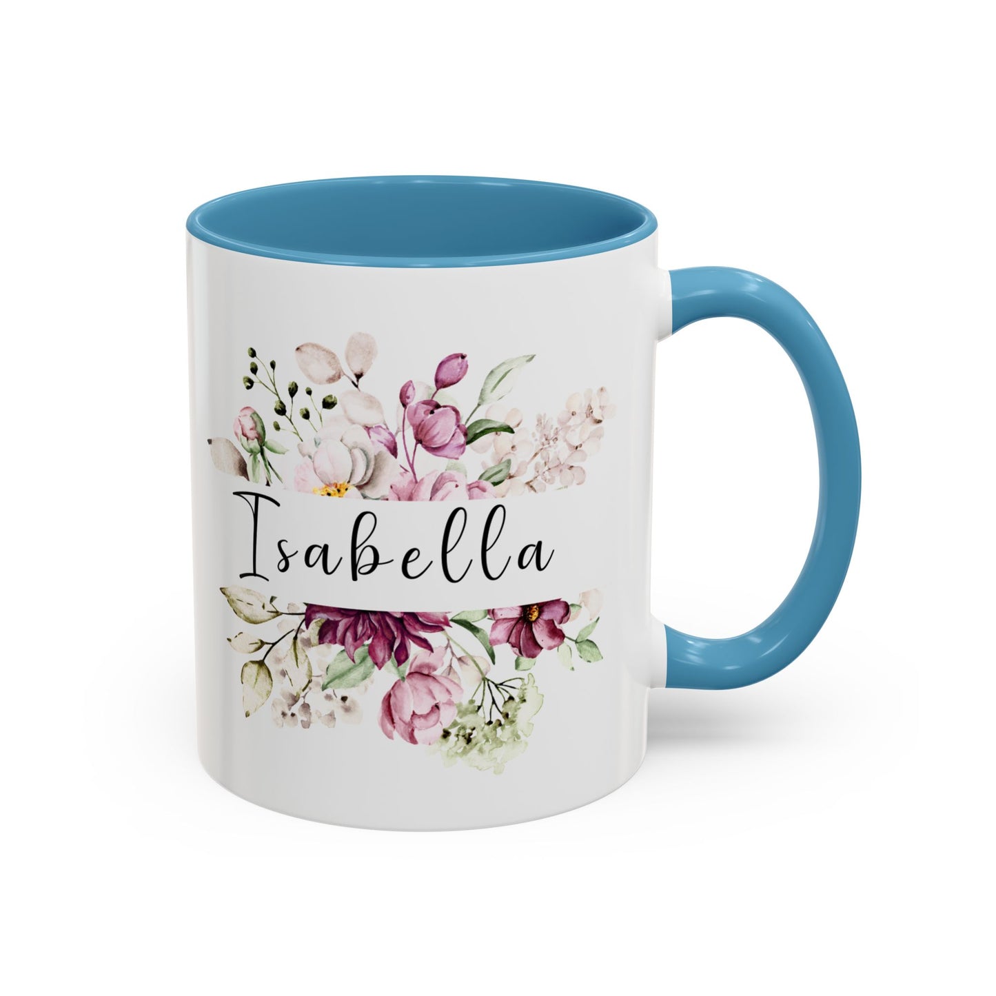 Accent Coffee Mug Flowers Isabella (11oz &15oz)