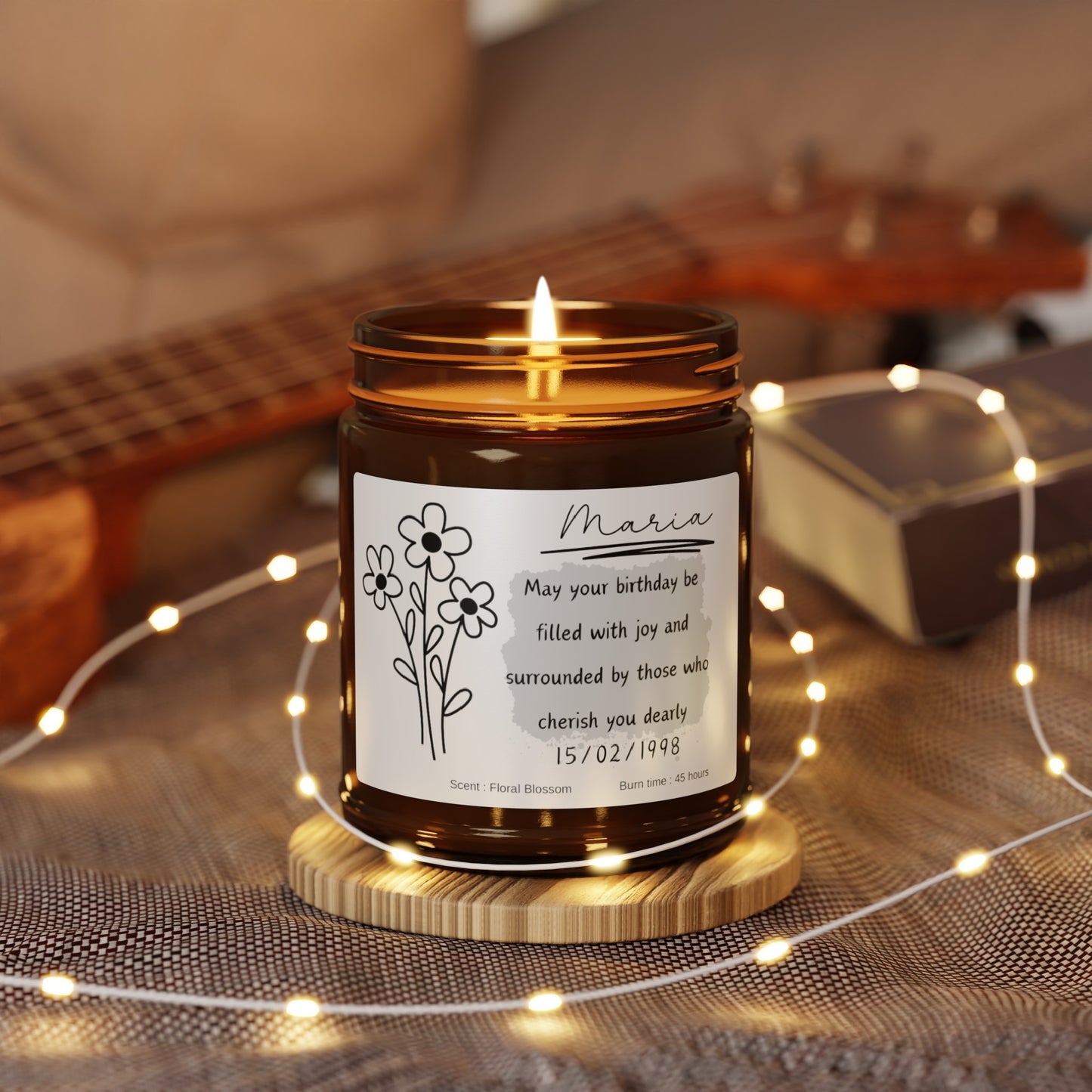 Personalize Your Message with Candles - Customizable Scented Candle, Unique Gift Idea for Any Celebration, Handcrafted Soy Candle