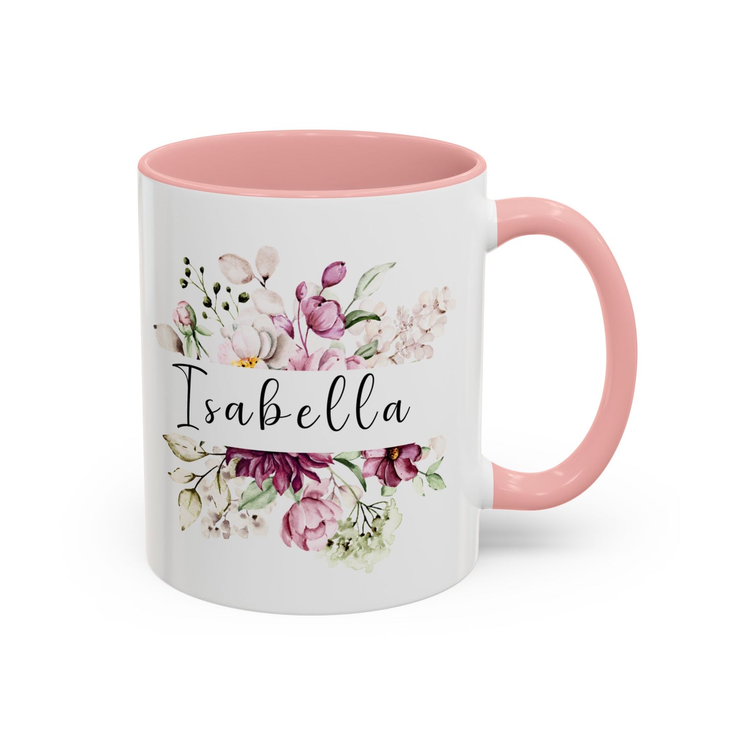 Accent Coffee Mug Flowers Isabella (11oz &15oz)