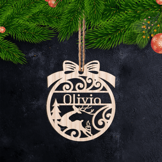 🎁 Gift Lora – Become even more beautiful with our custom wood ornaments  Olivia 🌟