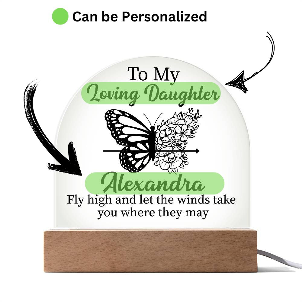 Personalized LED Acrylic Plaque – A Unique Gift for Your Beloved Daughter!