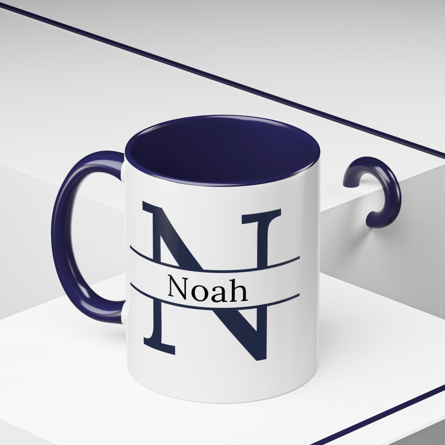 Customizable Ceramic Accent Coffee Mug - 11oz - Lettre