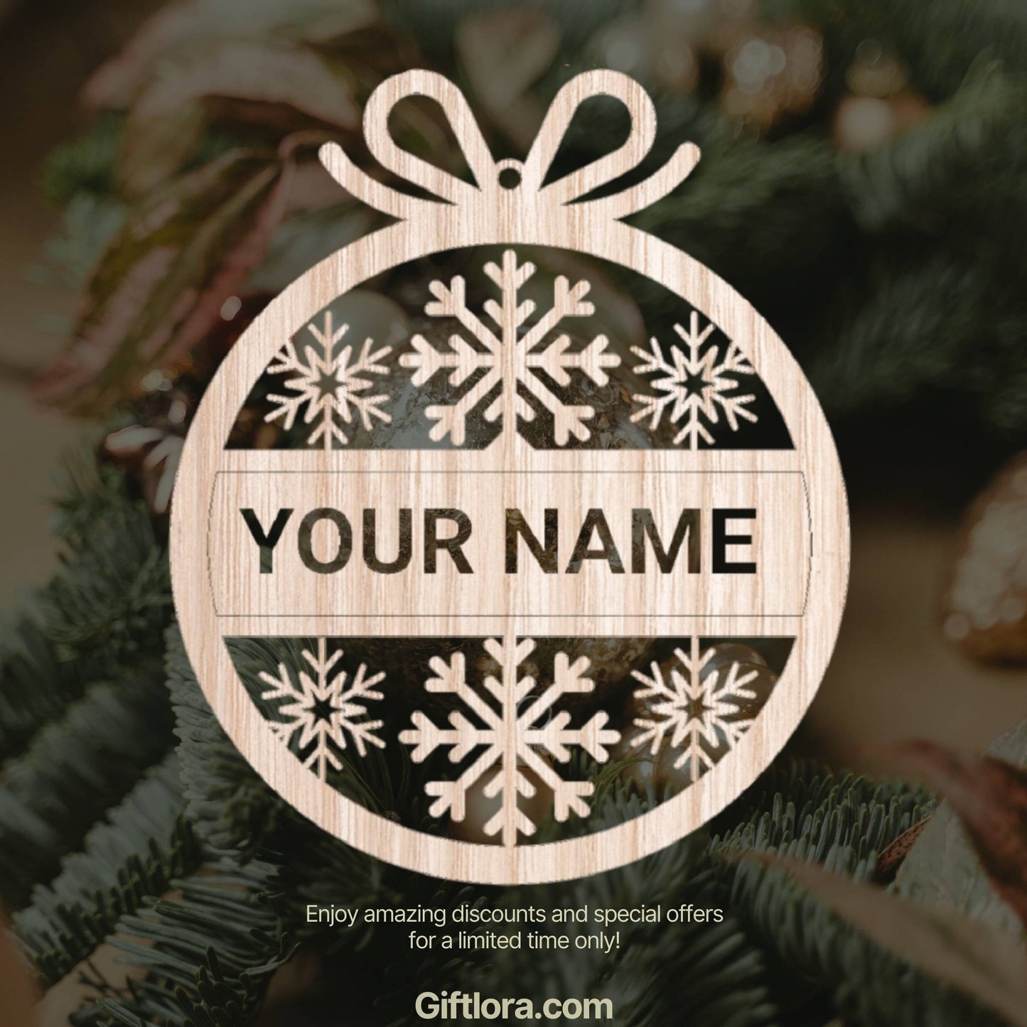 5 design Become even more beautiful with our custom wood ornaments