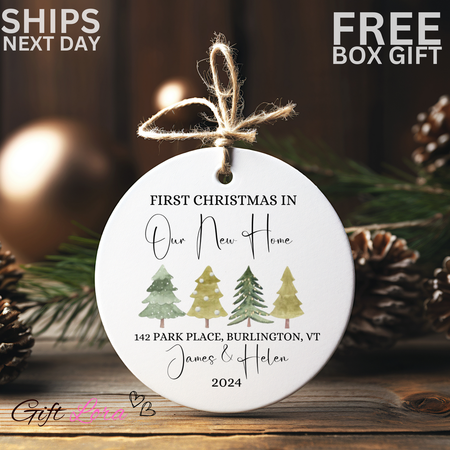 2024 New Home Ornament - Celebrate with a New Home Christmas Ornament for Your Tree