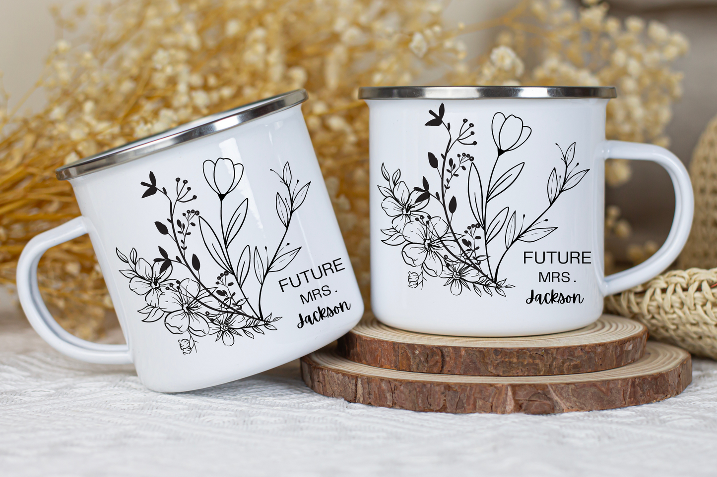 "Personalized Future Mrs Mug - 12 oz Sizes | Bride-to-Be Gift, Engagement, Bridal Shower Gift"