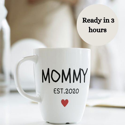 12oz Mommy Daddy Parents Mug Gift Box Set - Perfect Baby Shower Gift Idea for Parents-to-Be - Pregnancy Announcement Mug Set