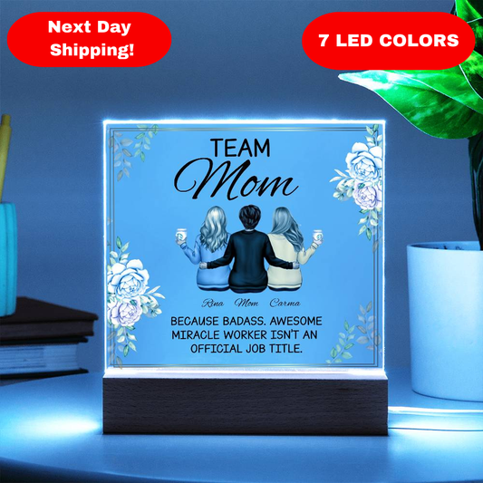 "Personalized Acrylic Plaque Gifts for Mom: Unique Mother's Day and Birthday Gift Ideas from Daughter"