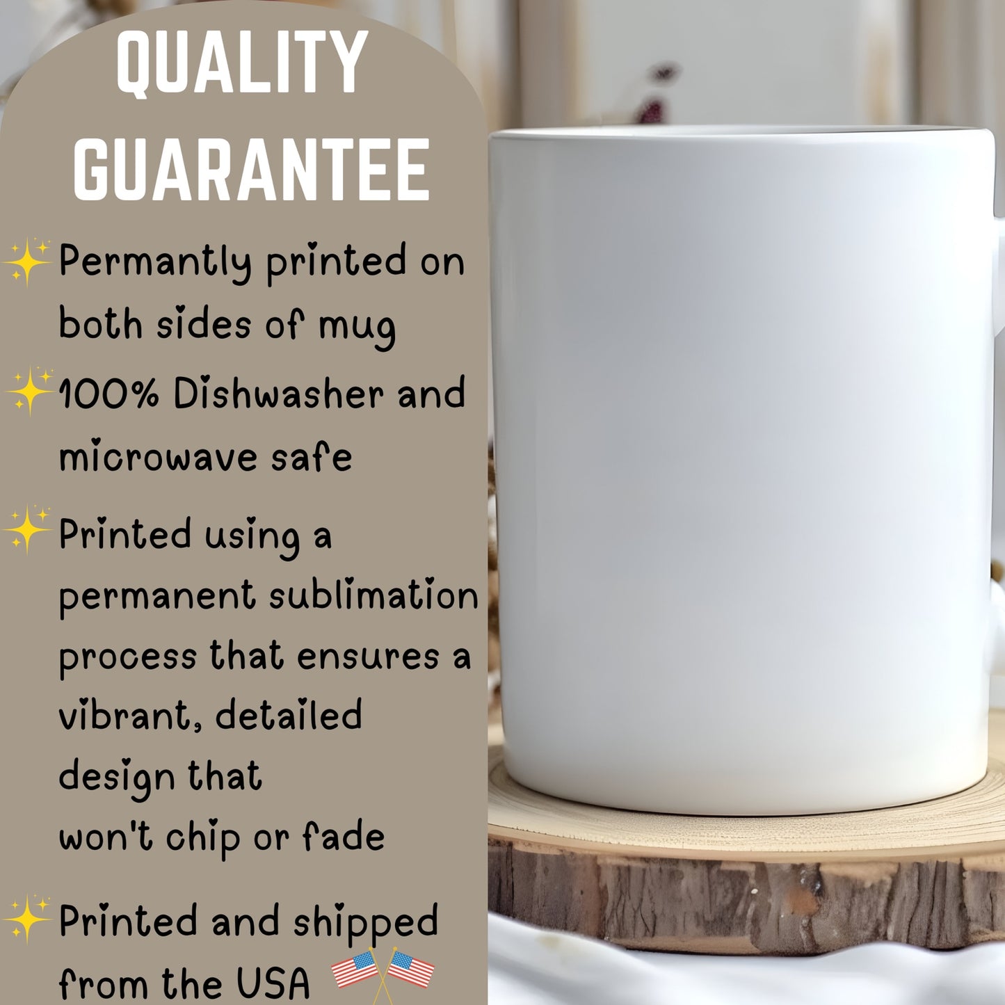 Personalized Long Distance Friendship Gift Mug - Never Too Far to Have Coffee Together - Available in 11oz and 15oz Sizes