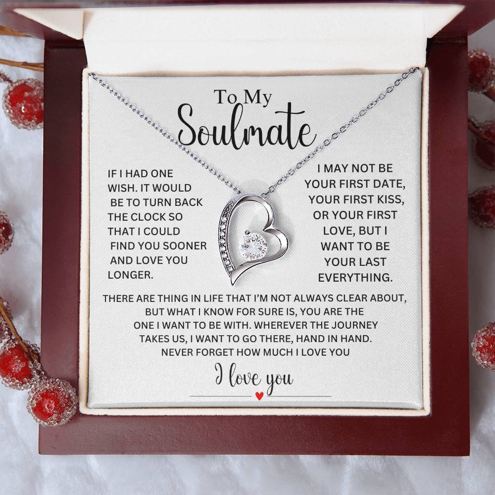 ALMOST SOLD OUT - Soulmate  ( Last Everything )  Forever Love Necklace