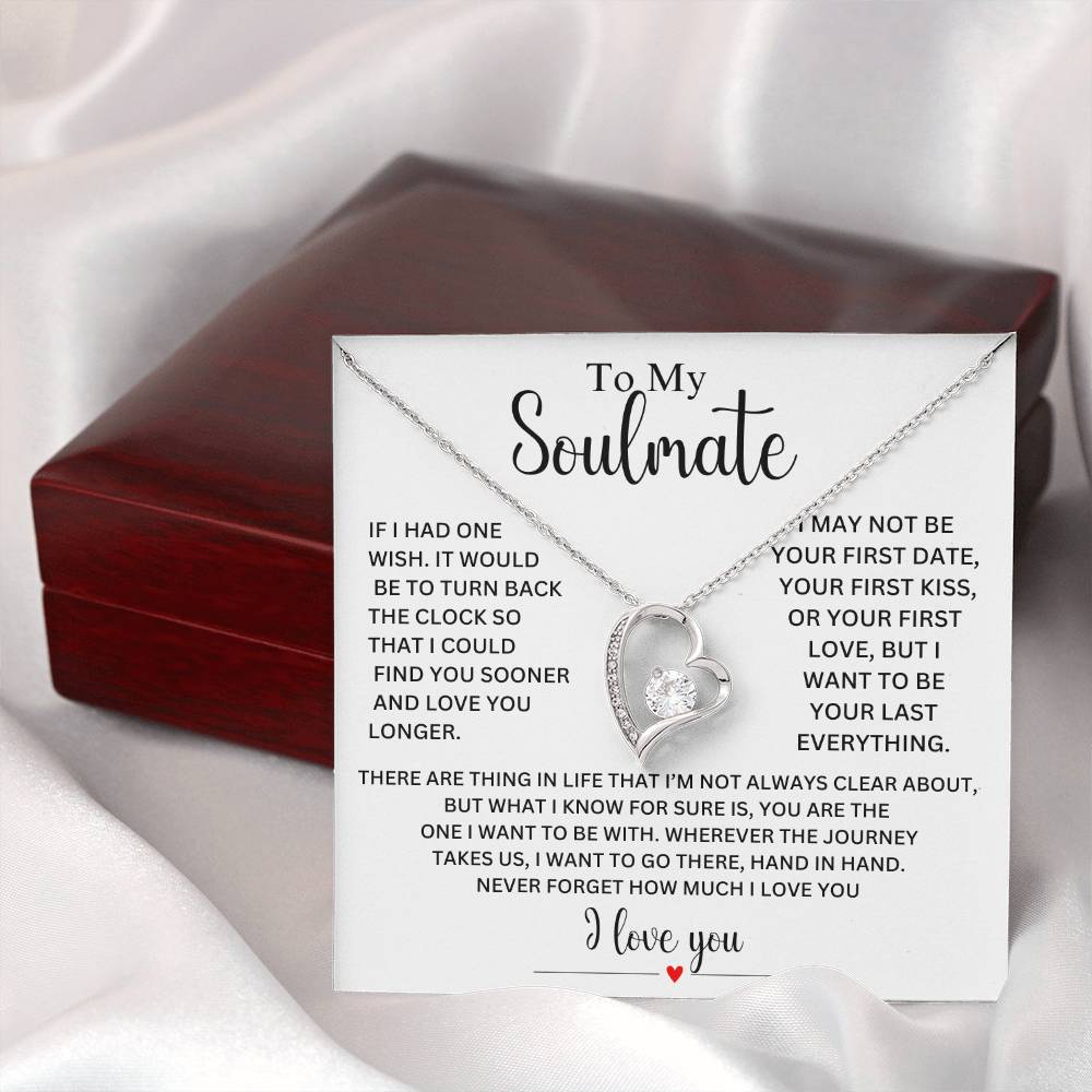 ALMOST SOLD OUT - Soulmate  ( Last Everything )  Forever Love Necklace