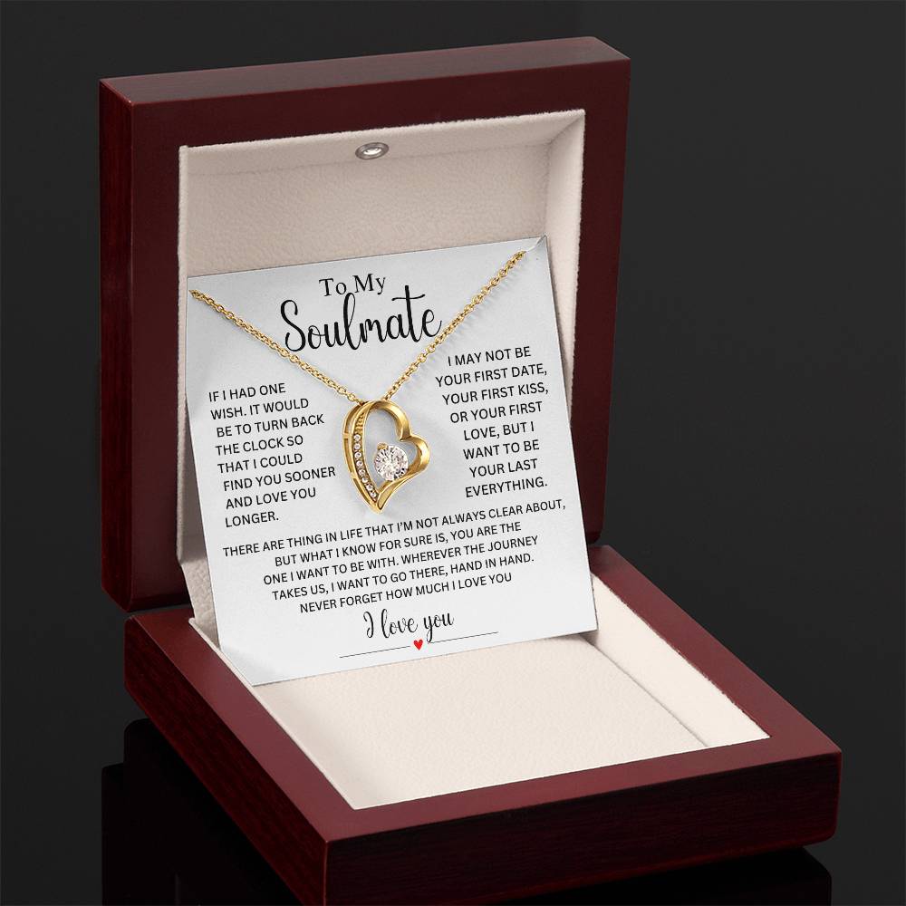 ALMOST SOLD OUT - Soulmate  ( Last Everything )  Forever Love Necklace