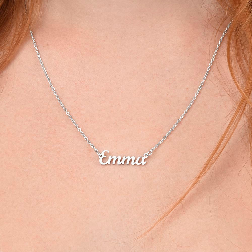 "Personalized My Sister Gold Heart Necklace with Custom Message Card | Perfect Gifts for Her, Mom, and Sisters | Summer Jewelry"