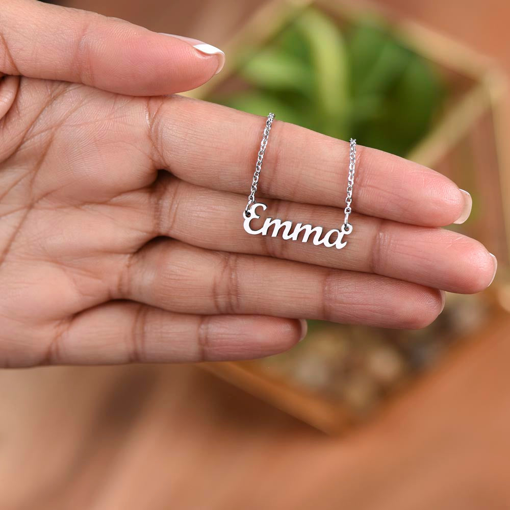 "Personalized My Sister Gold Heart Necklace with Custom Message Card | Perfect Gifts for Her, Mom, and Sisters | Summer Jewelry"