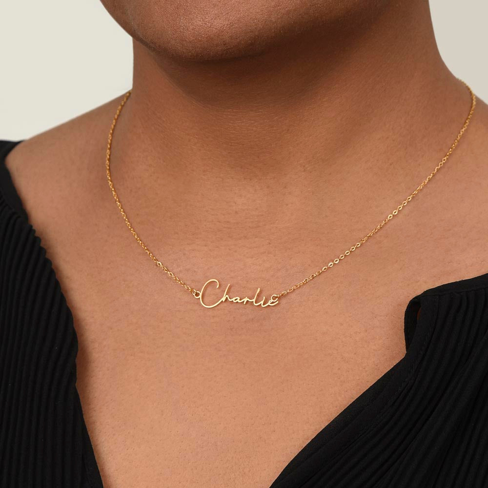 "Personalised Gold Name Necklace with Heart | Custom Name Jewelry for Birthdays, Baby Showers, and Christmas Gifts"