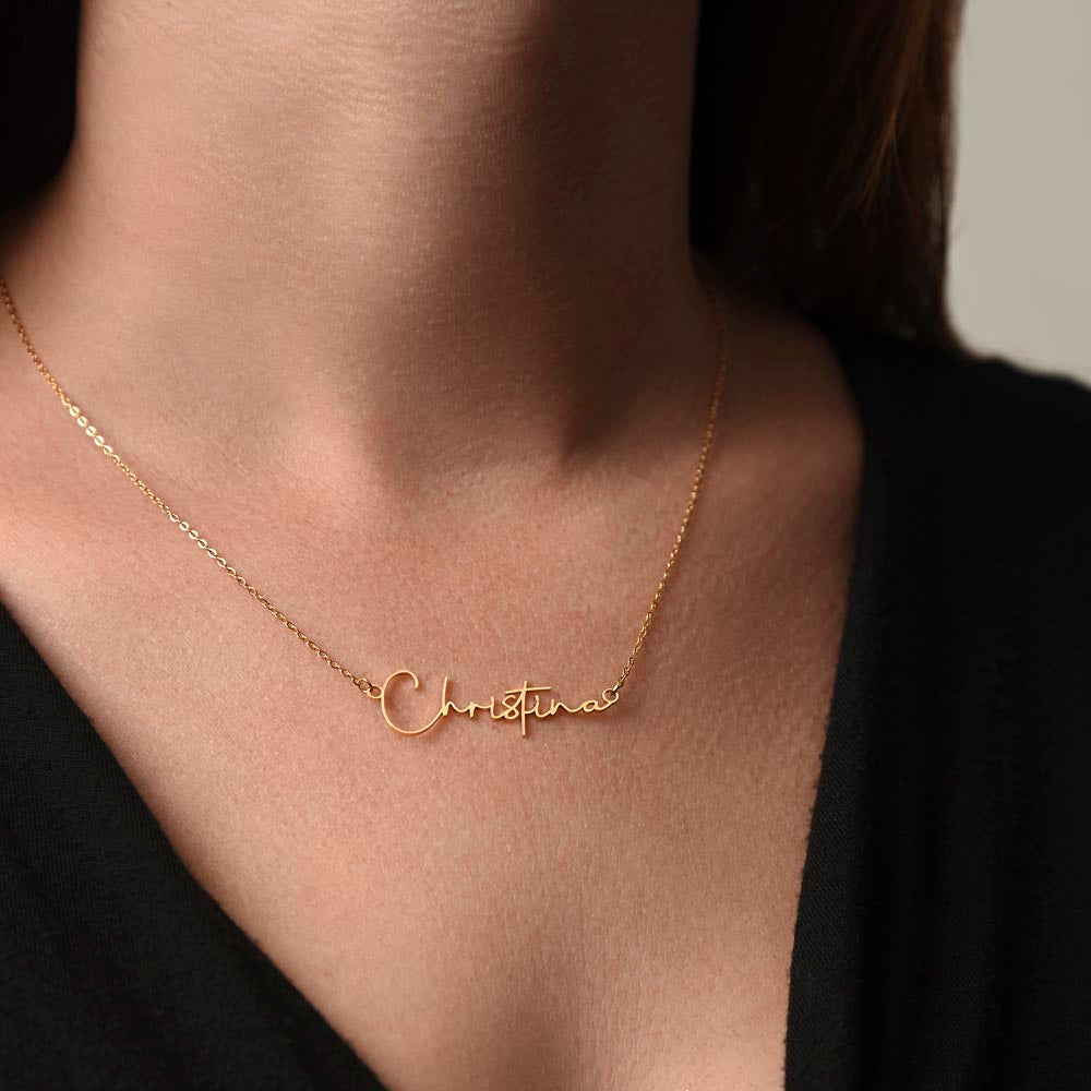 "Personalised Gold Name Necklace with Heart | Custom Name Jewelry for Birthdays, Baby Showers, and Christmas Gifts"