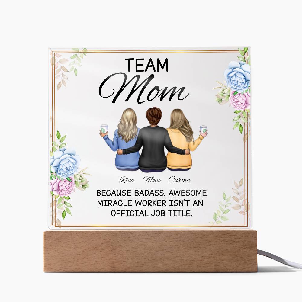 "Personalized Acrylic Plaque Gifts for Mom: Unique Mother's Day and Birthday Gift Ideas from Daughter"