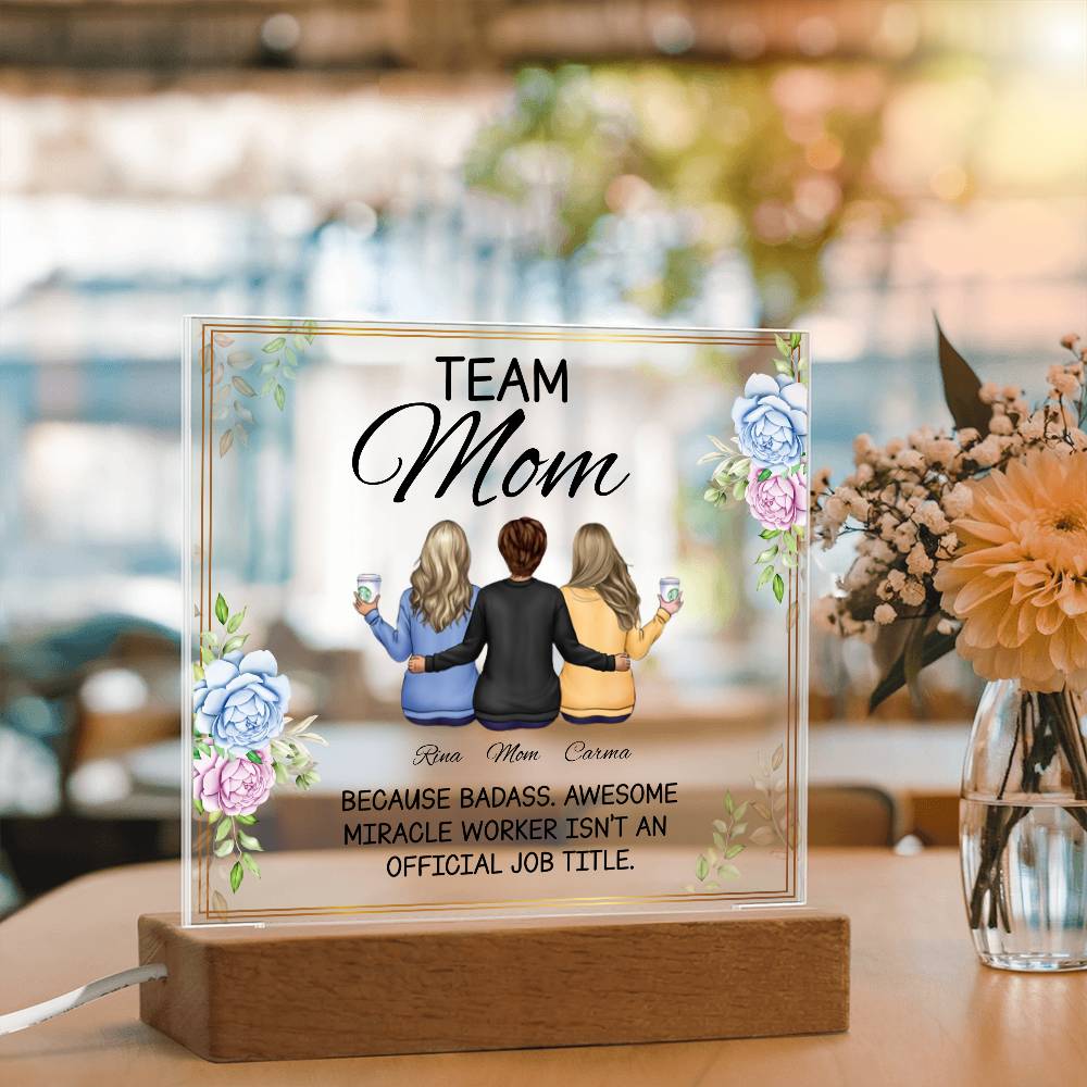 "Personalized Acrylic Plaque Gifts for Mom: Unique Mother's Day and Birthday Gift Ideas from Daughter"