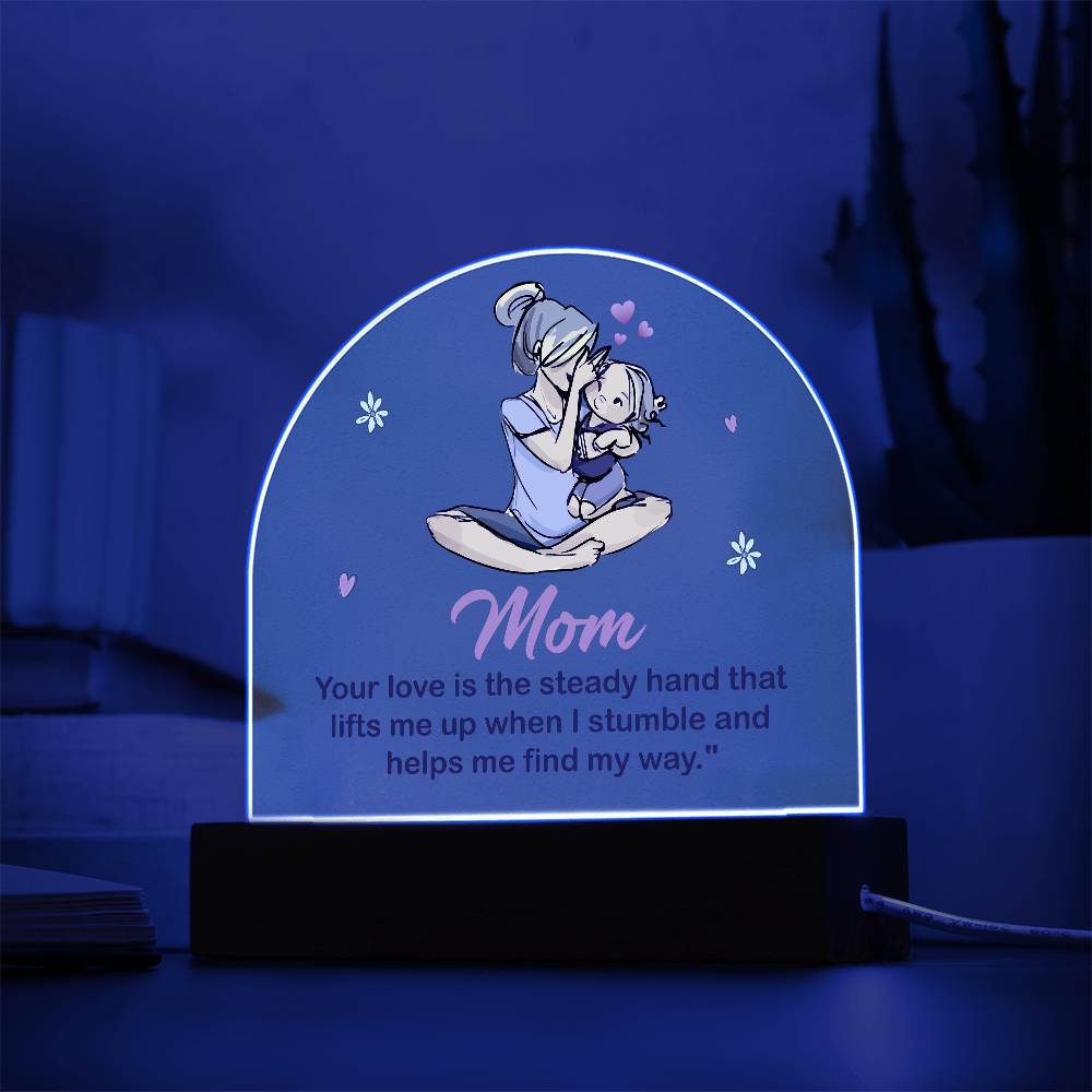 Personalized LED Acrylic Plaque – A Beautiful Tribute to Mom's Unconditional Love!