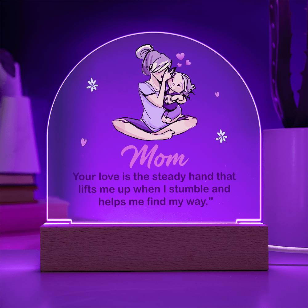 Personalized LED Acrylic Plaque – A Beautiful Tribute to Mom's Unconditional Love!