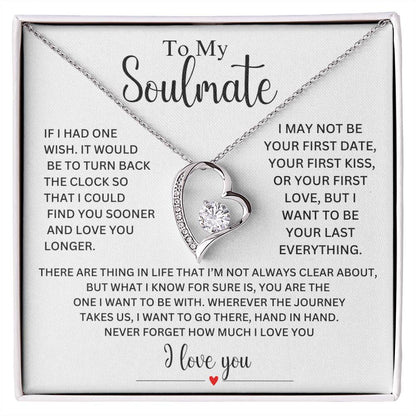 ALMOST SOLD OUT - Soulmate  ( Last Everything )  Forever Love Necklace