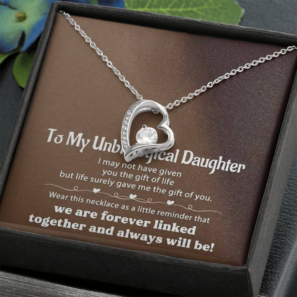 For My Unbiological Daughter - You Are Always In My Heart Necklace | Meaningful Gift