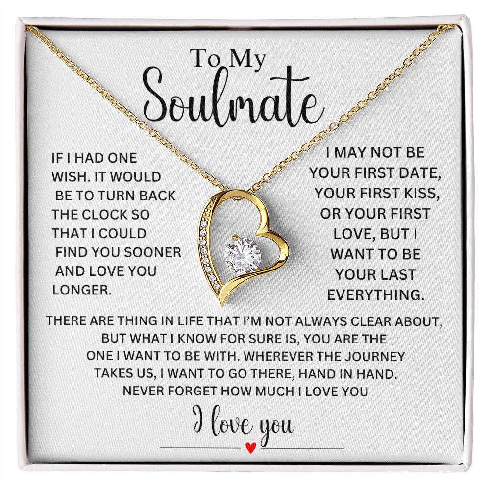 ALMOST SOLD OUT - Soulmate  ( Last Everything )  Forever Love Necklace