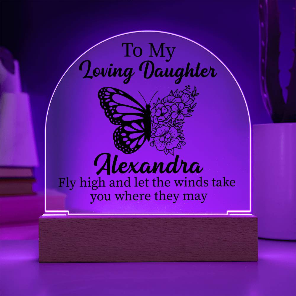 Personalized LED Acrylic Plaque – A Unique Gift for Your Beloved Daughter!