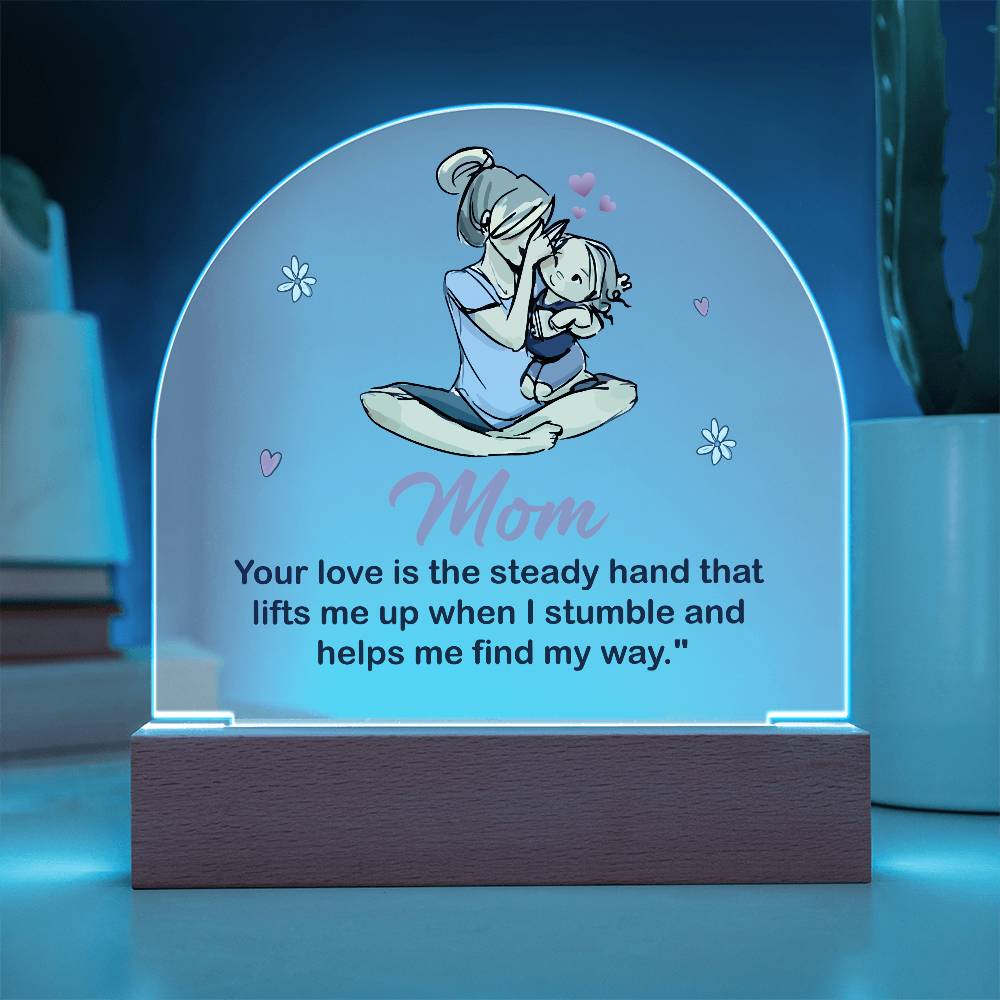 Personalized LED Acrylic Plaque – A Beautiful Tribute to Mom's Unconditional Love!