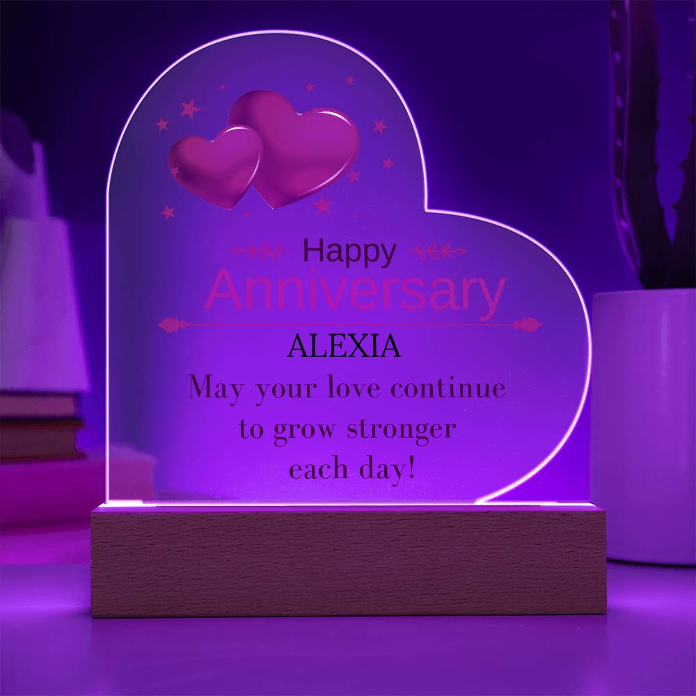 Happy Anniversary Alixa – May your love continue to grow stronger each day!