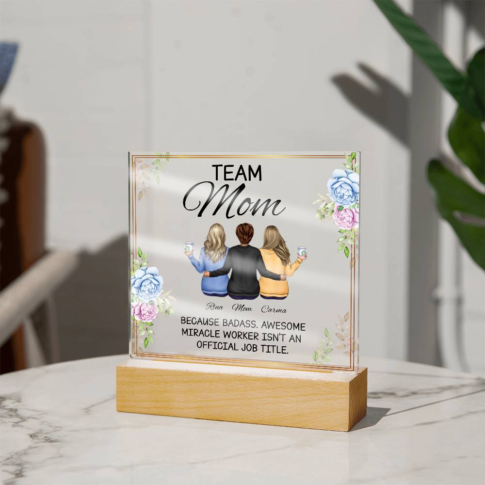 "Personalized Acrylic Plaque Gifts for Mom: Unique Mother's Day and Birthday Gift Ideas from Daughter"