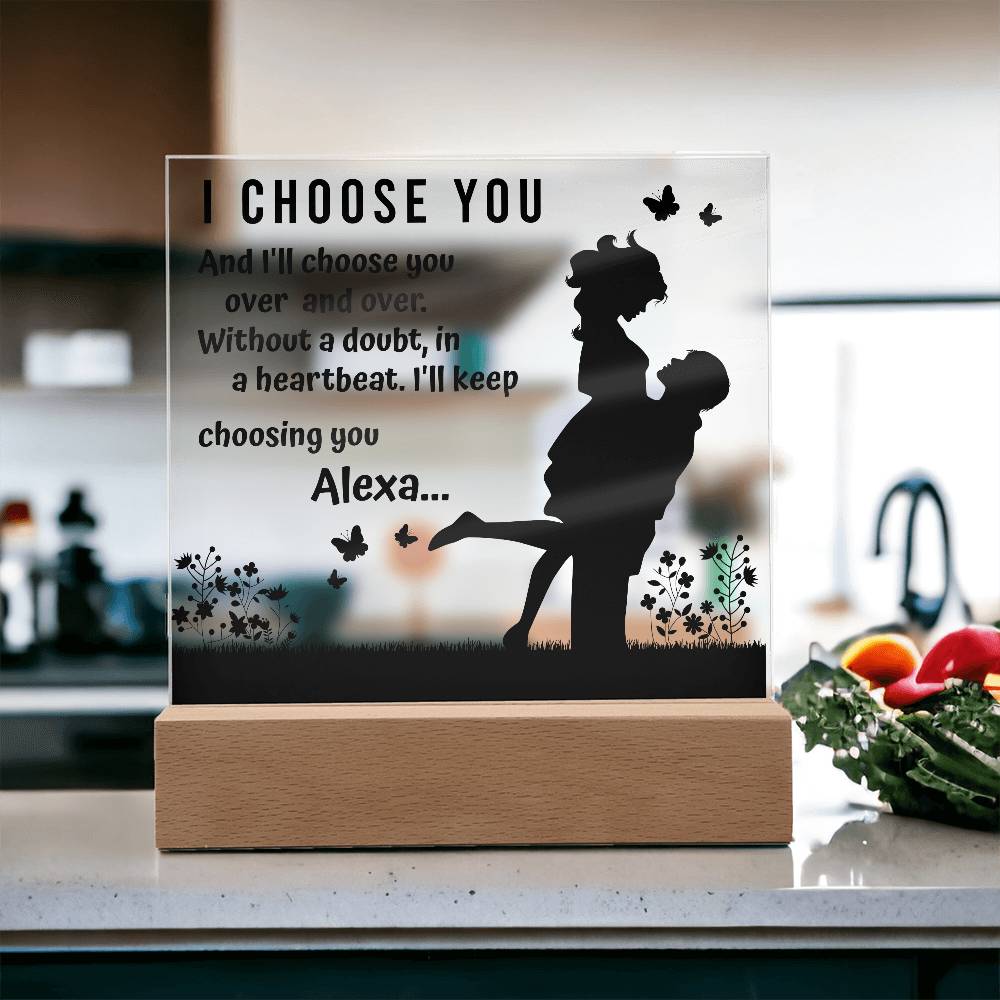 Personalized LED Acrylic Plaque – A Heartfelt Gift for Your Special Someone!