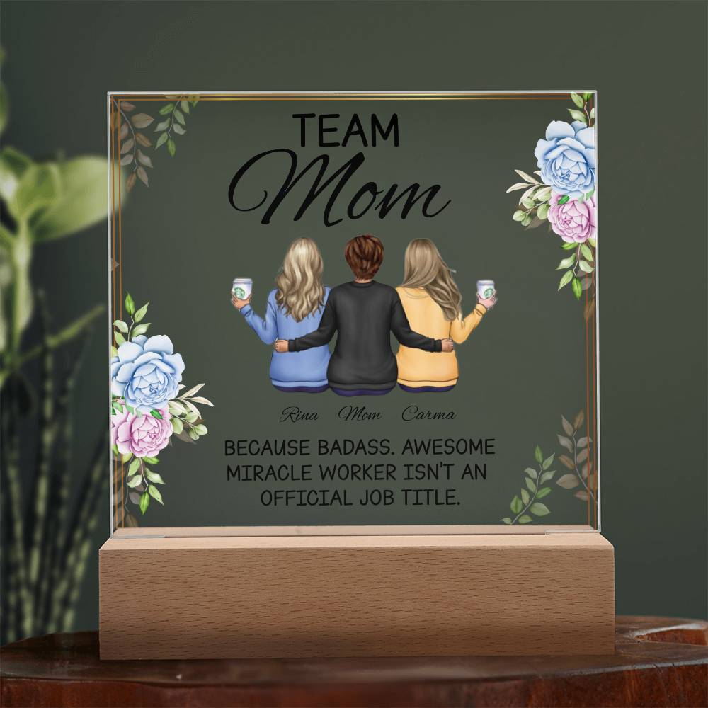 "Personalized Acrylic Plaque Gifts for Mom: Unique Mother's Day and Birthday Gift Ideas from Daughter"