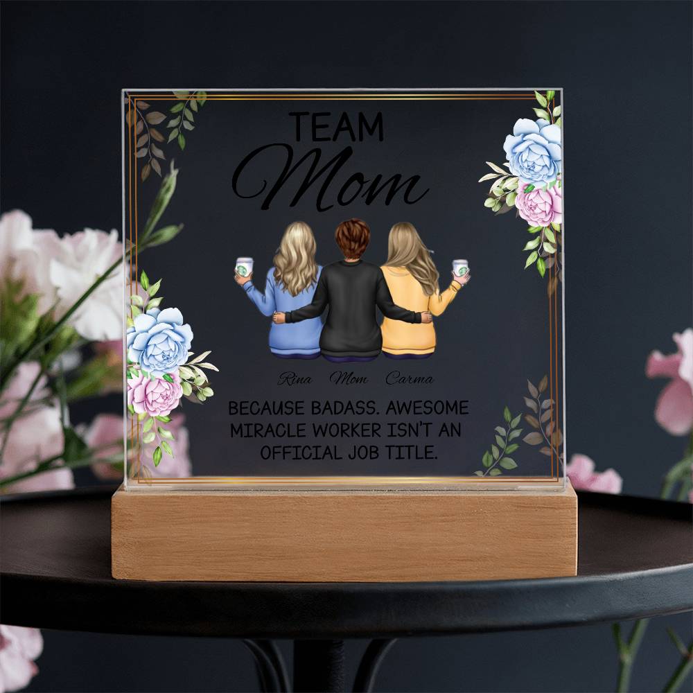 "Personalized Acrylic Plaque Gifts for Mom: Unique Mother's Day and Birthday Gift Ideas from Daughter"